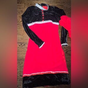 This is a custom made desi salwar kameez.